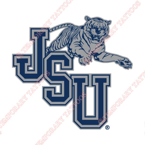 Jackson State Tigers Customize Temporary Tattoos Stickers NO.4683